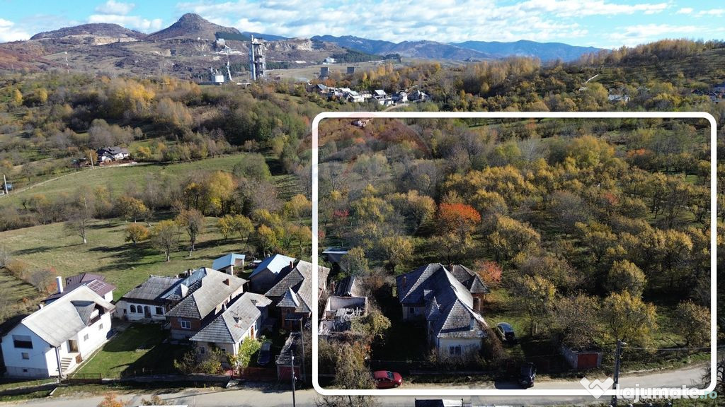 Teren si casa de vânzare la baza muntelui Iezer in Valea...