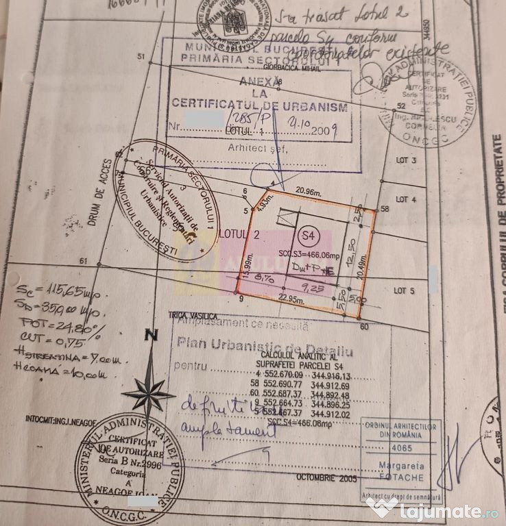 Vanzare teren in zona Sisesi constructie casa