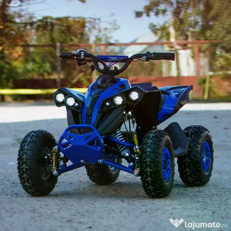 ATV electric Kinder Eco Wolf XXL 1200W 48V cu 3 viteza 6 inch blue