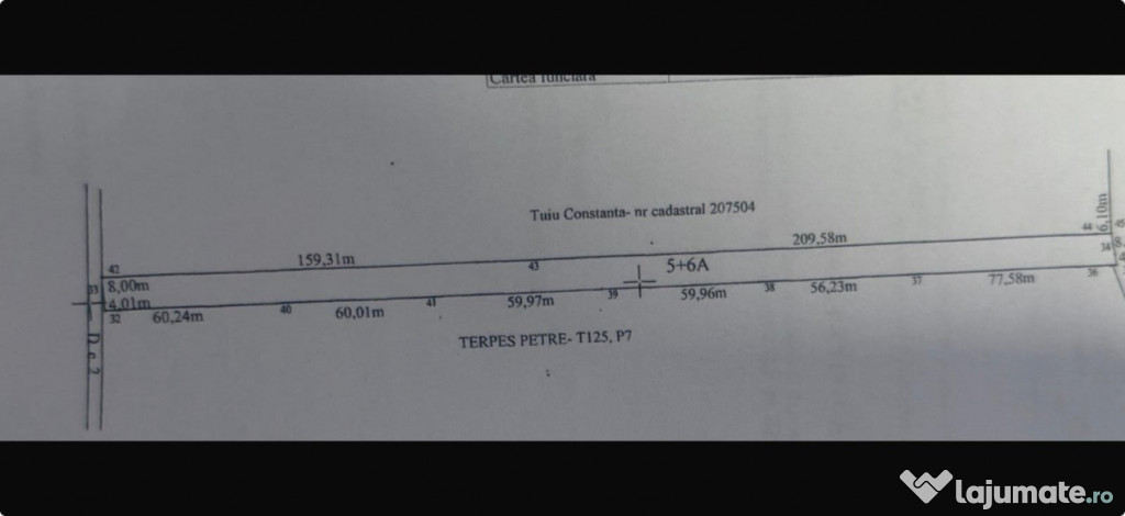 Teren extravilan 4523 mp, Cernele, Comision 0% pentru cumpar