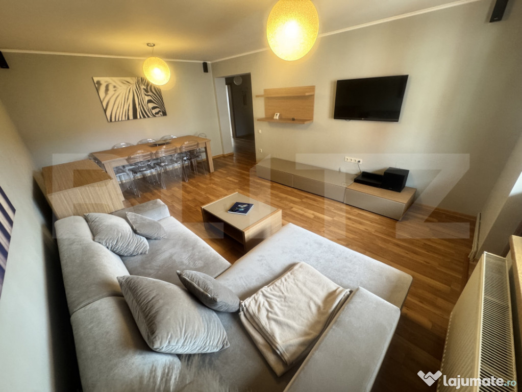 Apartament de închiriat de 130 mp, situat într-o zonă lin