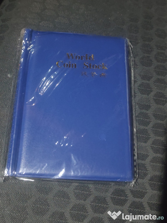 Clasor Monede 120 buzunare Albastru