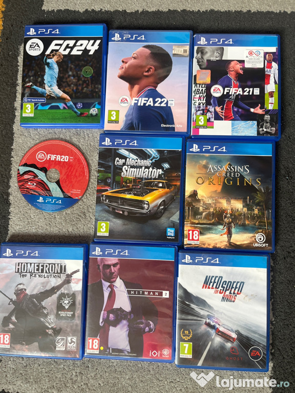 PlayStation 4 Slim 1TB + 2 controllere + 9 jocuri