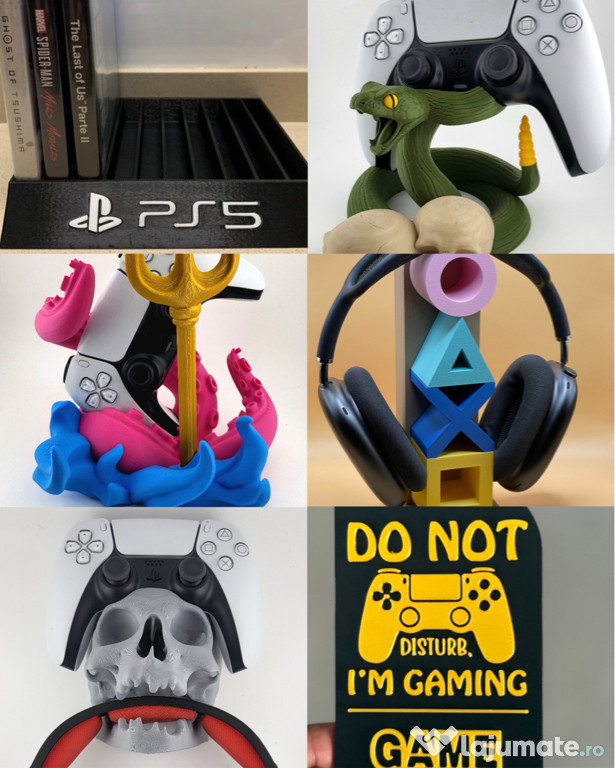 Stand / suport controllere și căști PlayStation