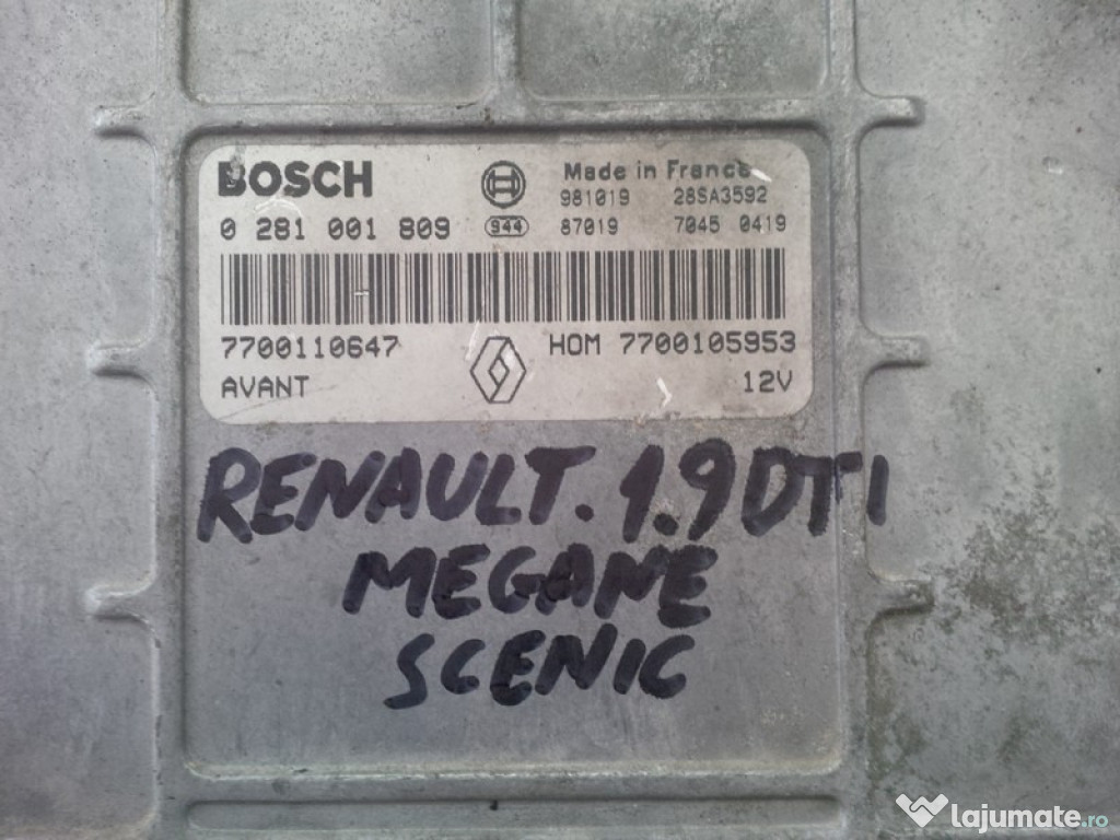 Renault megane-scenic 1.9dti 7700110647 bosch 