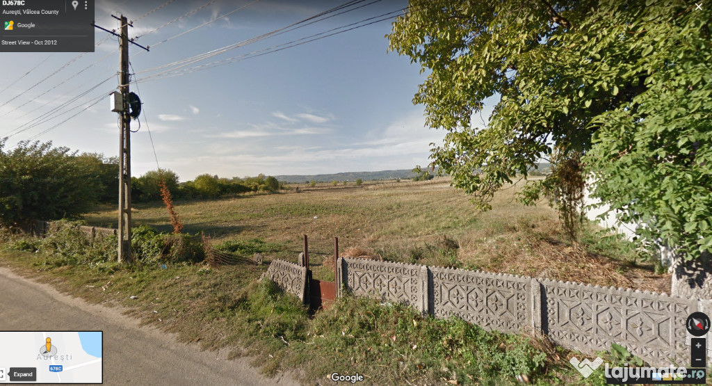 Teren intravilan 4940 mp - comuna Orlești, județul Vâlcea