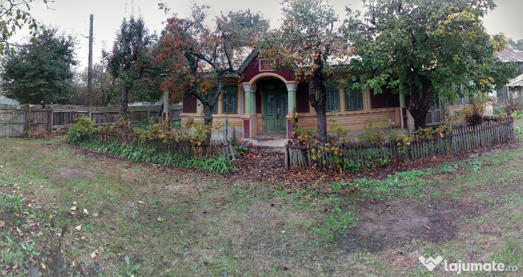 Casa mare cu anexe, inventar si teren agricol inprejmuit