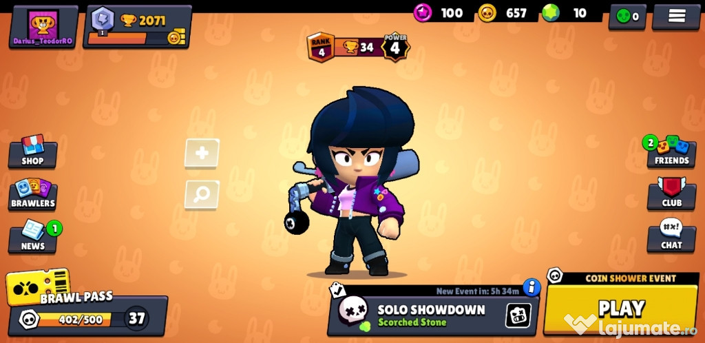 Cont Brawl Stars de 2075 trofee