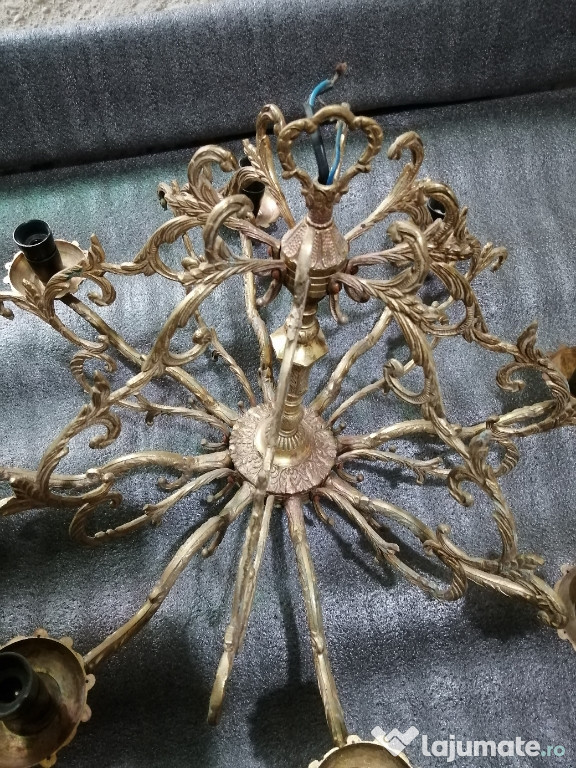 Lustra bronz masiv vintage