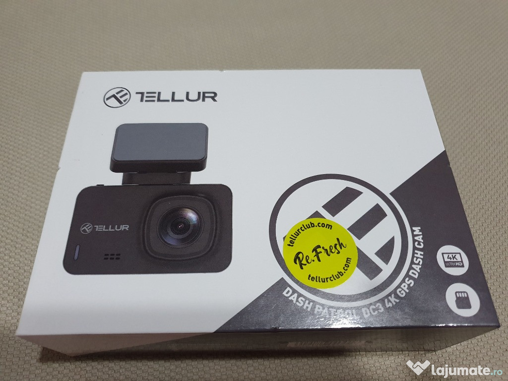 Camera auto Tellur Dash Patrol DC3, 4K, GPS, WiFi