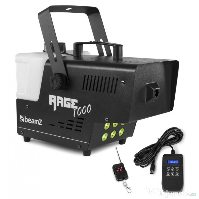 Masina de fum RAGE 1000LED, control wireless 1000W BeamZ