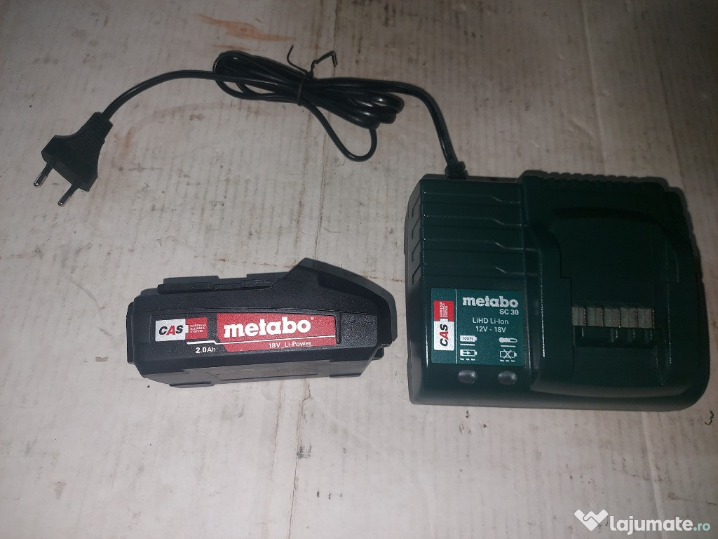 Incarcator METABO SC 30 acumulator baterie de 2 si ah