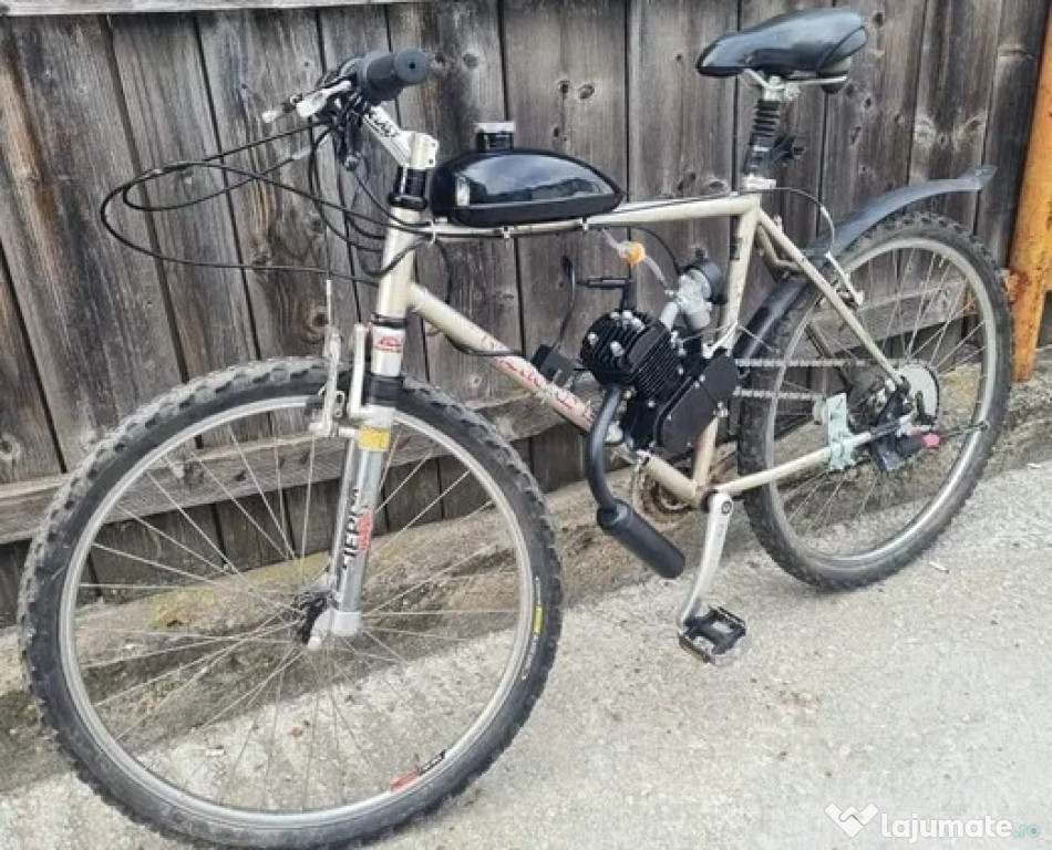 Bicicletă cu motor în 2Timpi pe benzină !