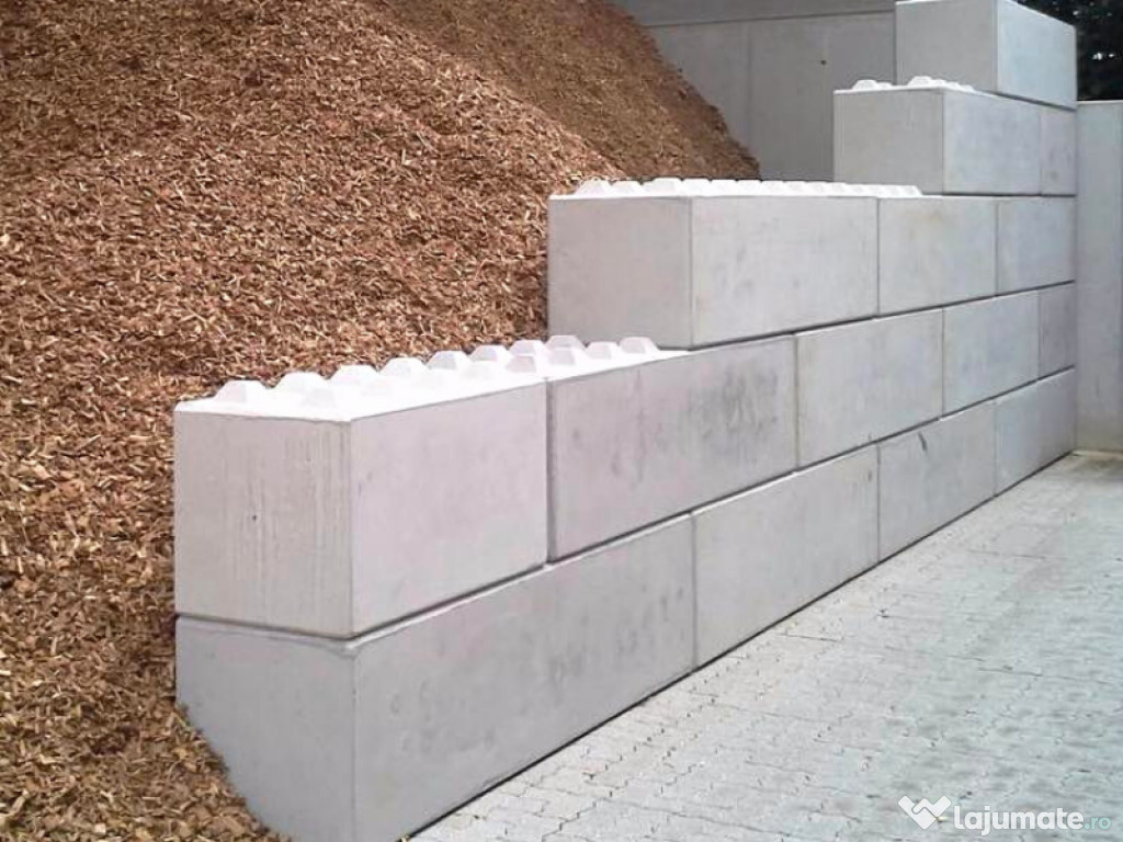 Blocuri modulare din beton, tip LEGO