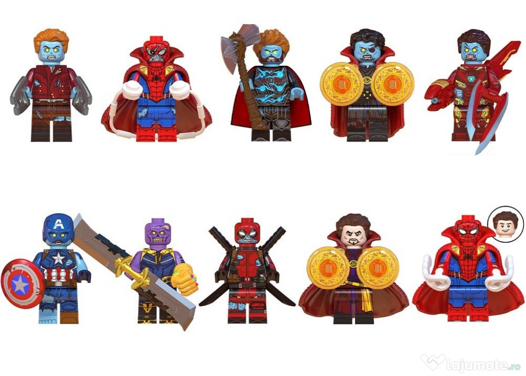 Set 10 Minifigurine Tip Lego Marvel What If Zombie Heroes 5387