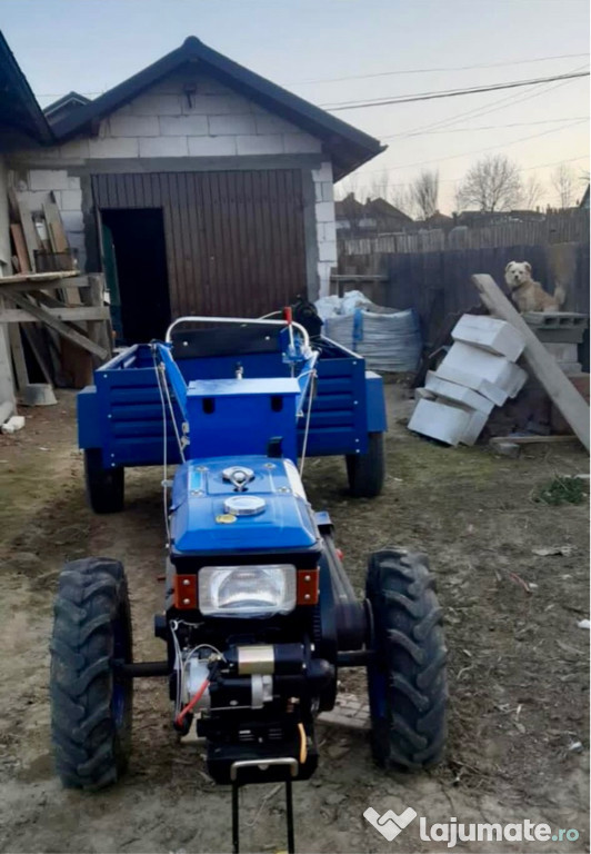 Motocultor ZUBR 10 cai putere freza plus Scaun și Remorca!
