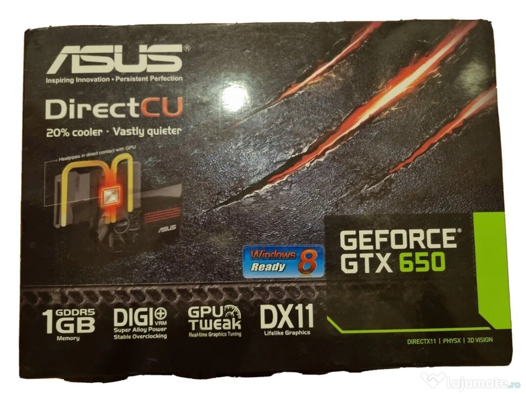 Placa video ASUS GeForce GTX 650 Noua in ambalaj original!!!