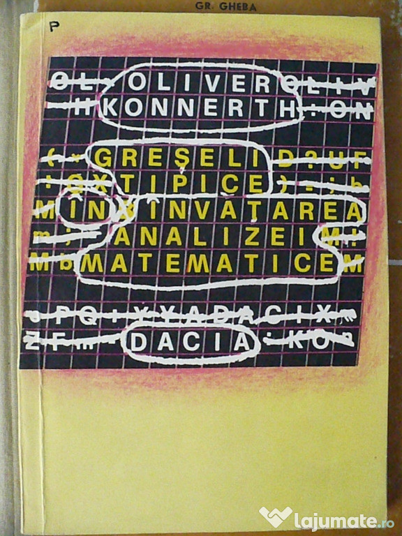 Greseli tipice in invatarea analizei matematice Oliver K