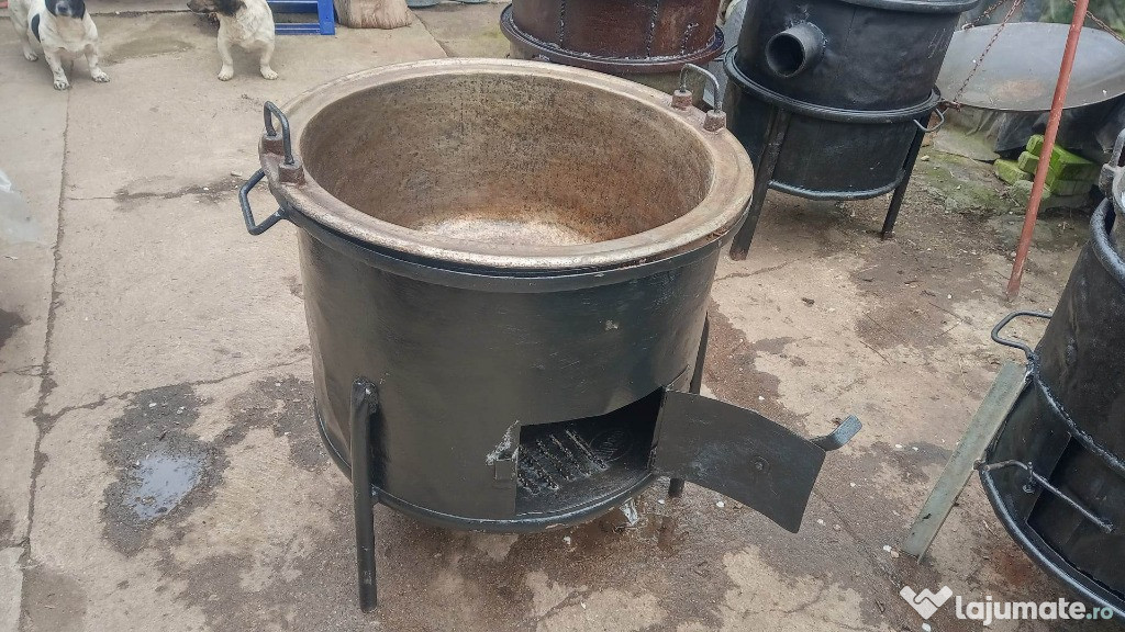 Ceaun/tuci/cazan/caldare din fonta de 120 de litrii