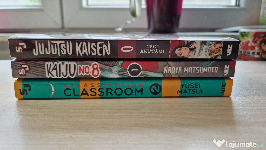 Manga Jujutsu Kaisen, Kaiju No.8 și Assassination Classroom