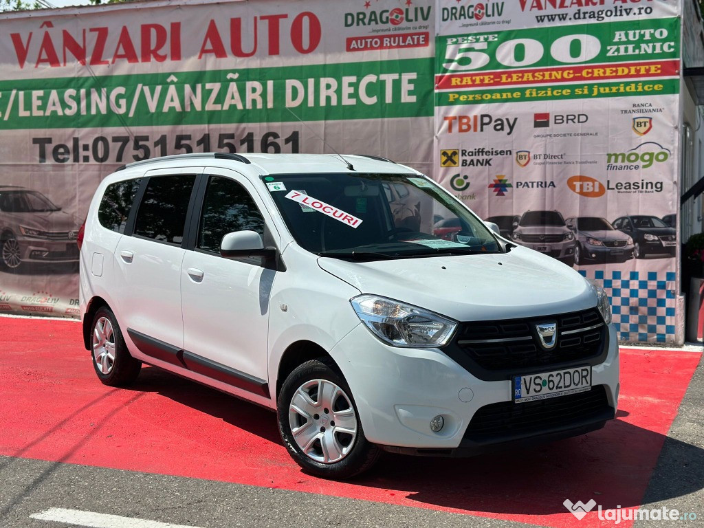 Dacia Lodgy, 1.6 Benzina, 2017, 7 Locuri, Euro 6, Finantare