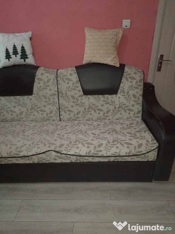 Canapea extensibila cu trei pernuțe