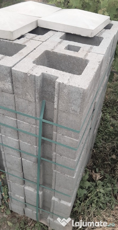 Gard prefabricat din beton ondulat 3D
