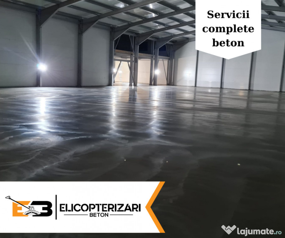 Beton - lucrări profesionale. Turnare și finisare.