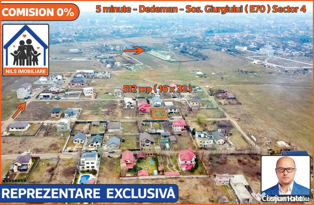 Teren | 512mp | Intravilan | Sos Giurgiului - S4 - Dedeman