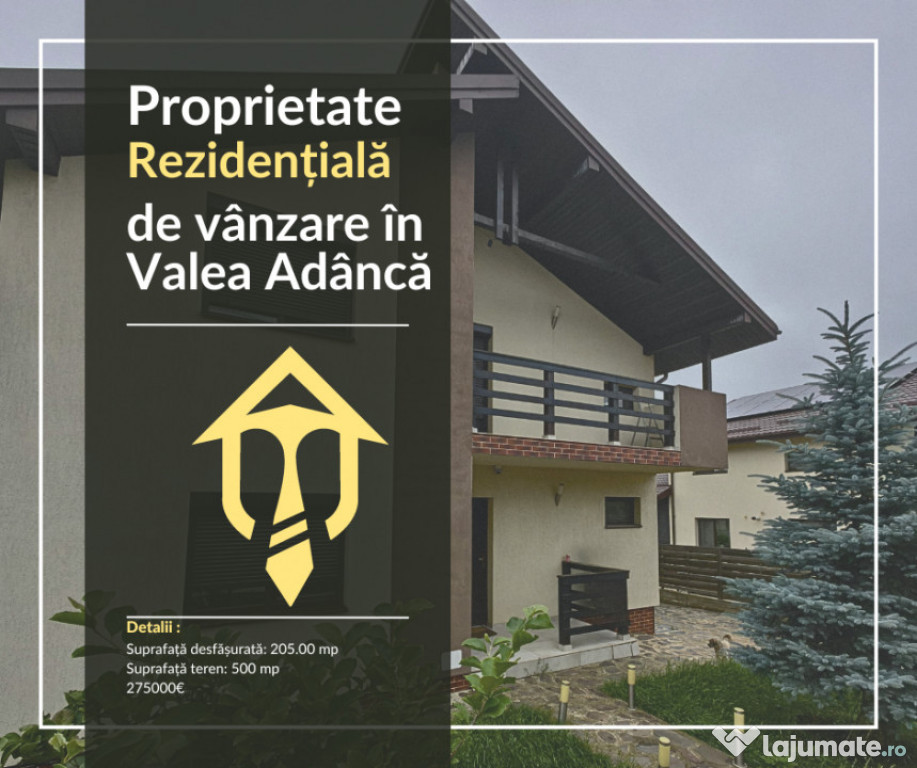 Proprietate Rezidențială de vânzare în Valea Adâncă