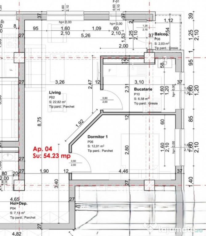 Apartament 2 camere DECOMANDAT 54 mp cartier HLINCEA - CETĂ