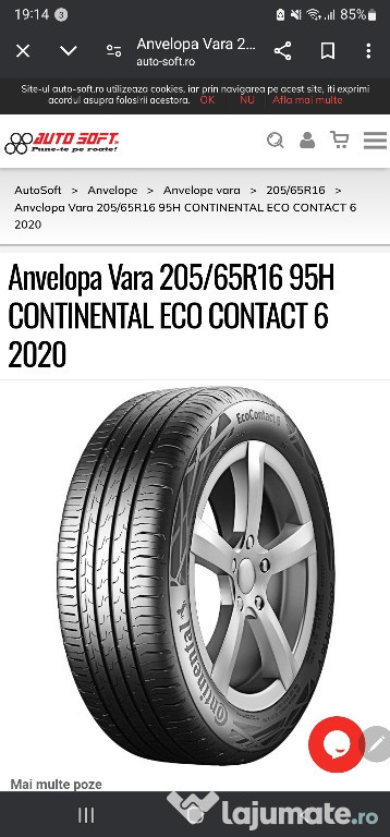 Vand anvelope bune continental second hand de vara