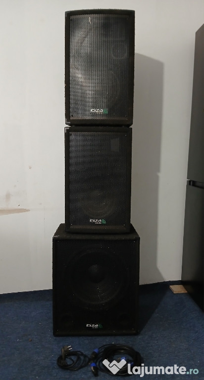 Vând sistem audio Ibiza 2.1 800w