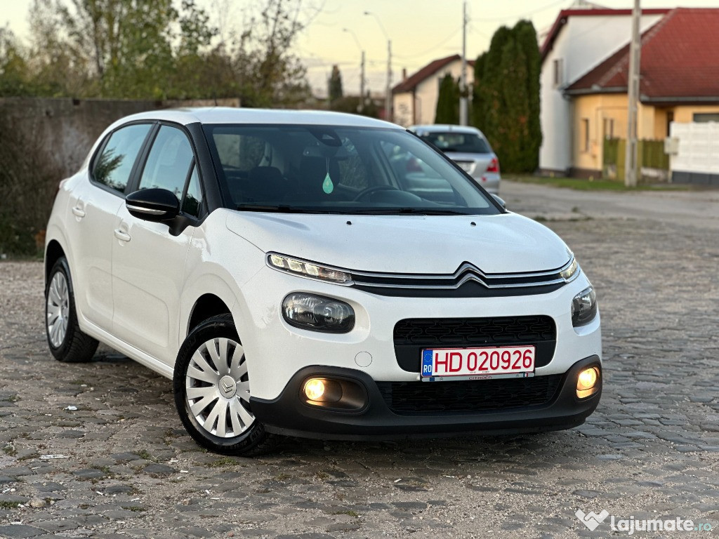 Citroen C 3*navigatie*1.6 diesel~BlueHdi*clima*led*af.2018*factura !