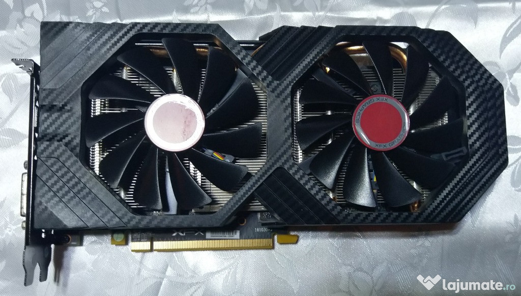 Placa video XFX AMD Radeon RX 580 8GB ram oarecum defecta.