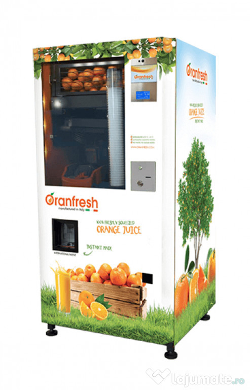 Aparat automat suc portocale (vending machine orange juice)