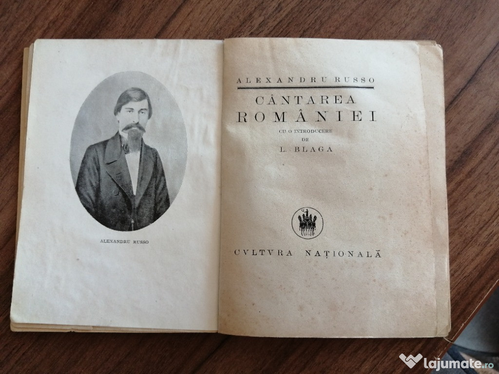 Alexandru Russo Cantarea Romaniei 1924 Cartea cea buna Cultura Nationa