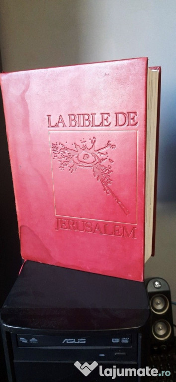 La Bible de Jerusalem DENOEL PARIS PIELE SÂNGE DE BOU 1955 edition