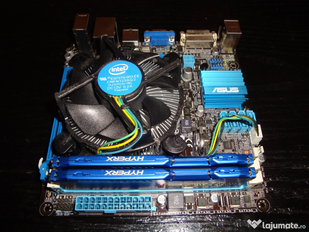 Kit placa de baza Asus P8H61 mini iTX i5 3570k 8GB DDR3 HyperX