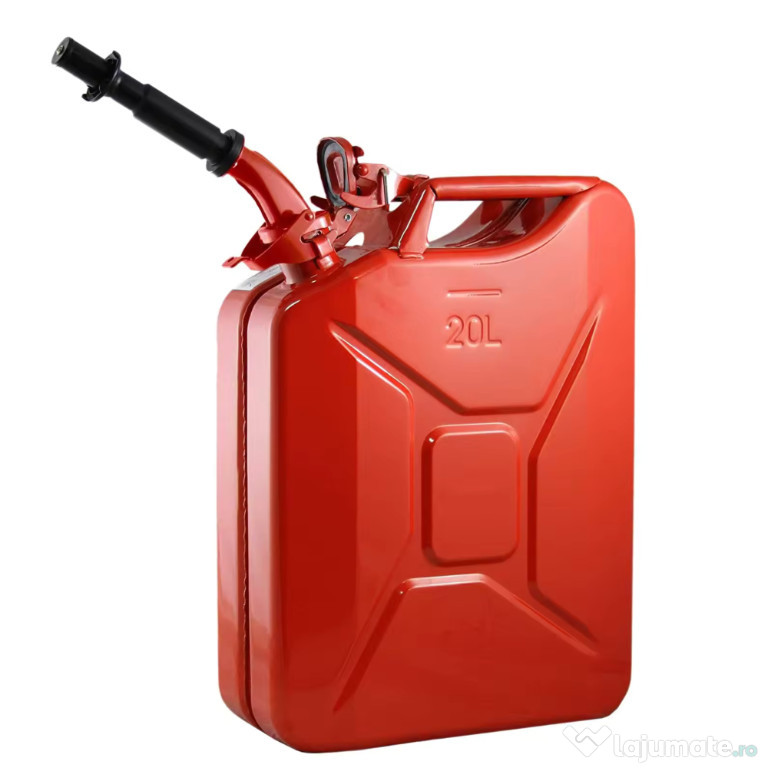 Canistra Metal 20 L pentru Combustibil, ABY PRODUCTS, cu Palnie Metali