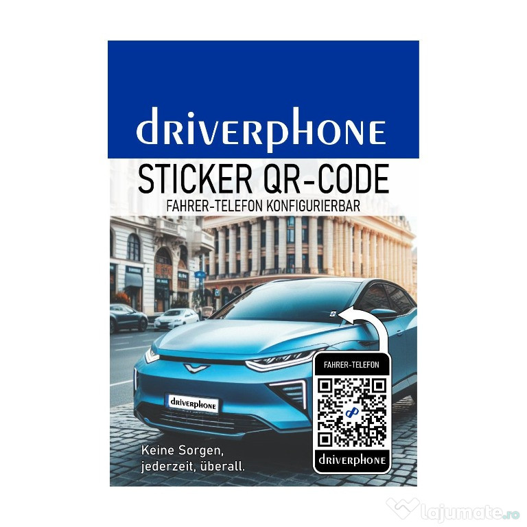 Sticker cod QR telefon șofer - Driverphone