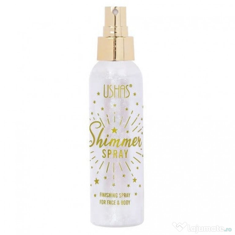 Spray Stralucitor pentru Fata si Corp, Ushas, Shimmer, 02, 110 ml