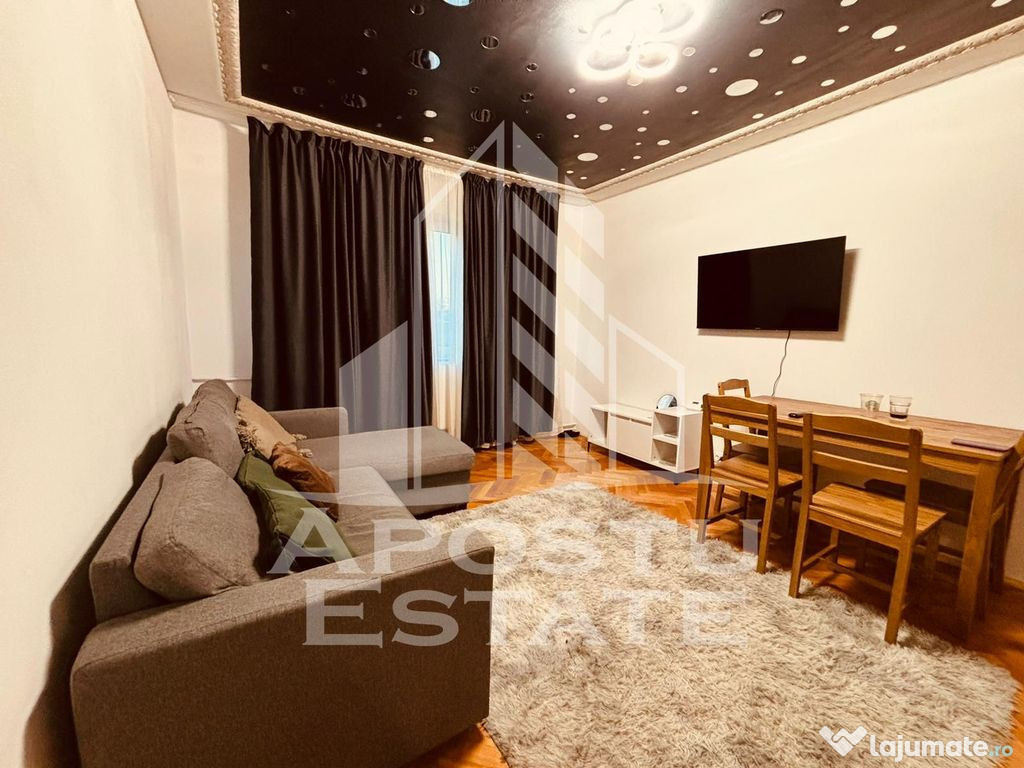 Apartament cu 3 camere, centrala proprie, zona Dacia