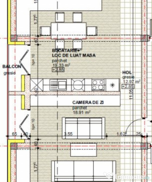 Apartament de 3 camere 85mp utili, bloc nou, zona Libertatii