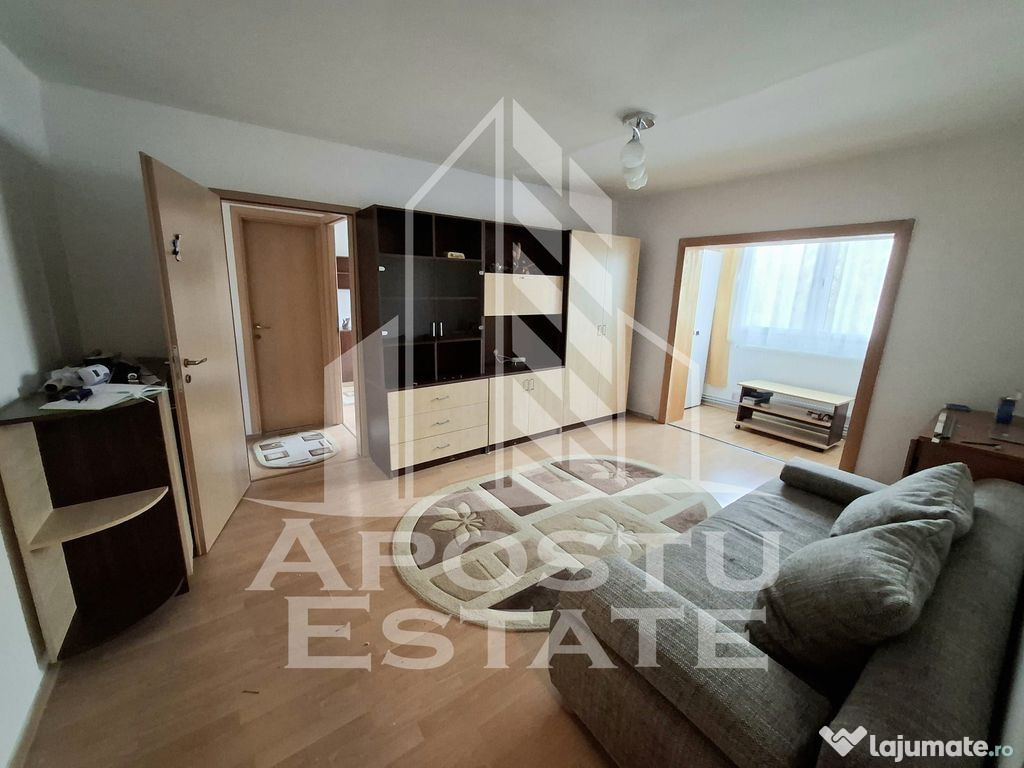 Apartament cu 2 camere, centrala proprie, zona Aradului