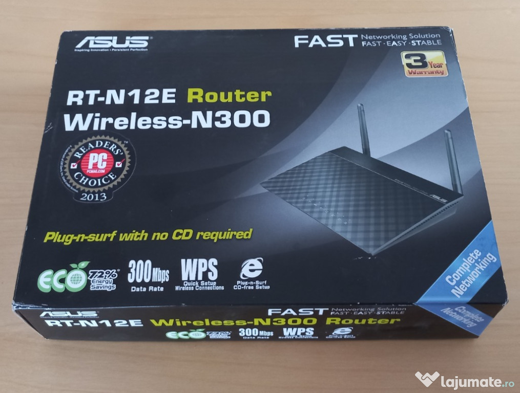 Router wireless ASUS RT-N12E, N300