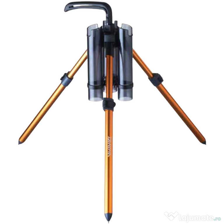 Suport Telescopic pentru 3 Lansete DAIWA Presso Iprimi, Orange, 39-62