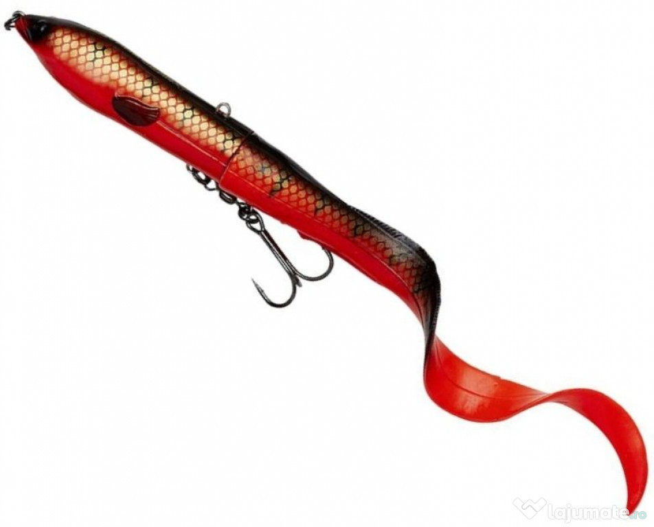 Swimbait SAVAGE GEAR Hard EEL, Red N Black, 17cm, 50g, 1buc/pac