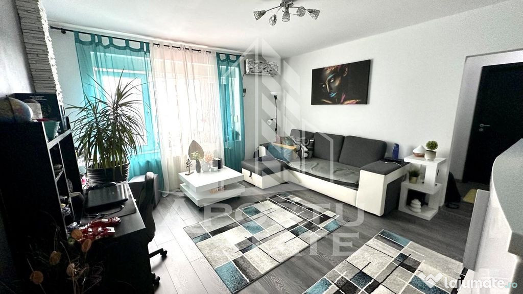 Apartament cu 2 camere, renovat, centrala proprie, zona S...