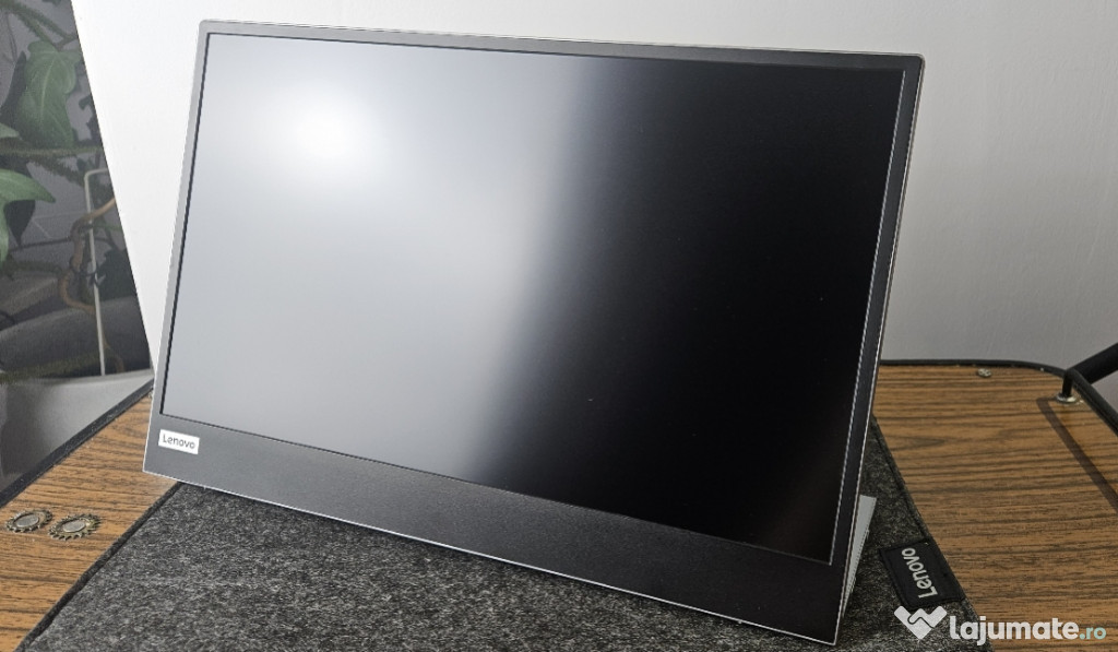 Monitor Portabil WLED IPS Lenovo L15, 15.6", Full HD, 60Hz